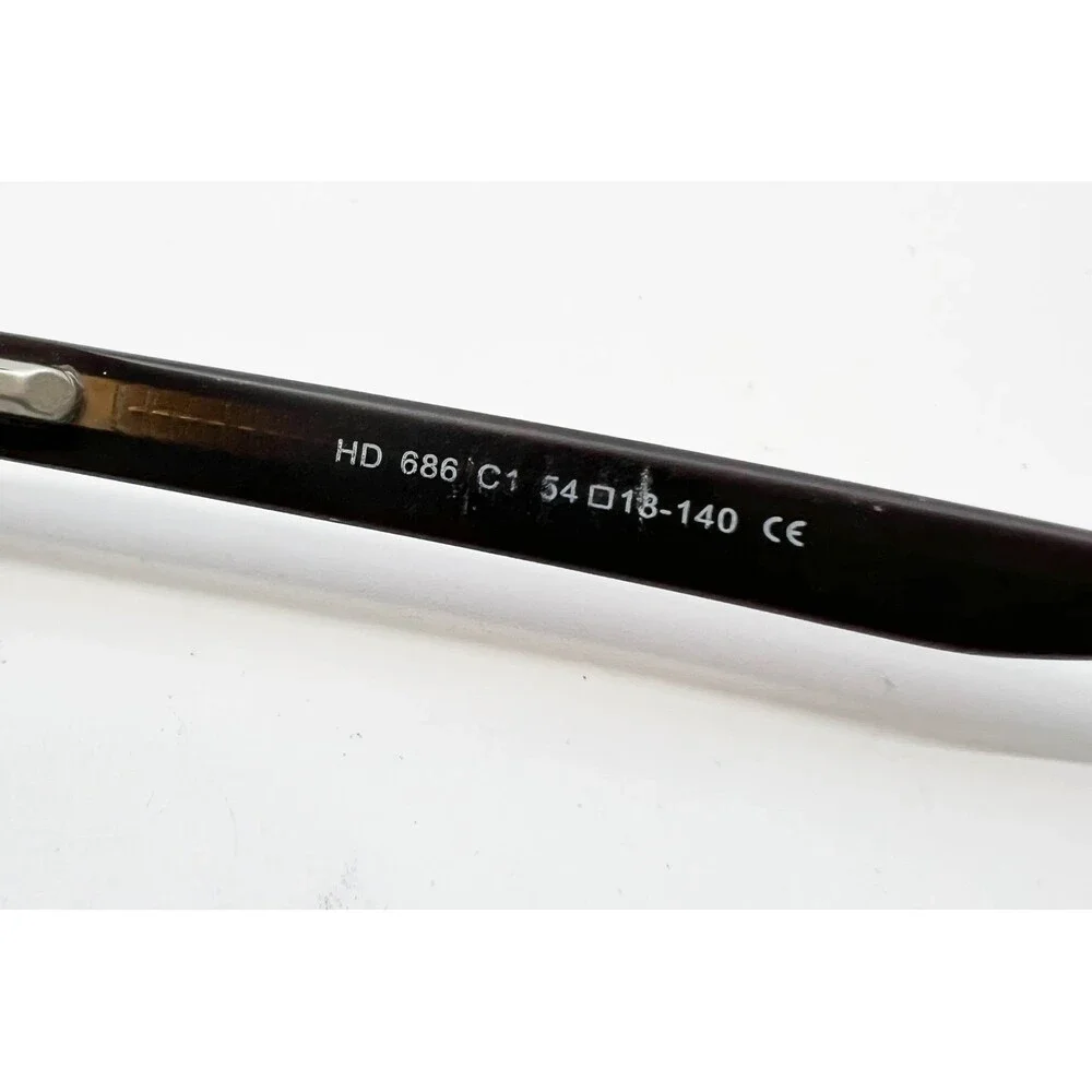 HEAD Eyeglasses Mens Black Orange Rectangular HD 686 C1 54-18-140